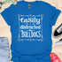 Easily distracted by bulldogs - V4 - Vintage Poster T-Shirt